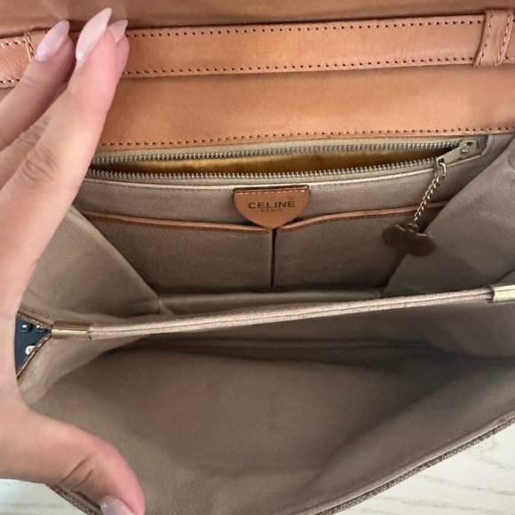 Celine Triomphe Canvas Crossbody Purse - Picture 6 of 9